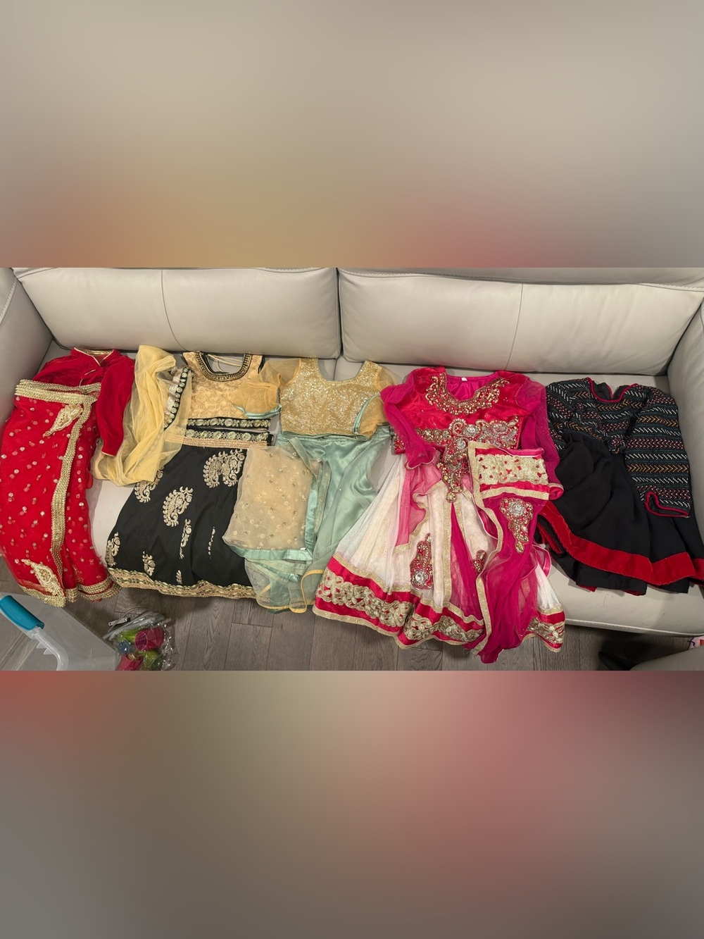 Lehenga and Sari lot for Girls 2-3 years old Kids